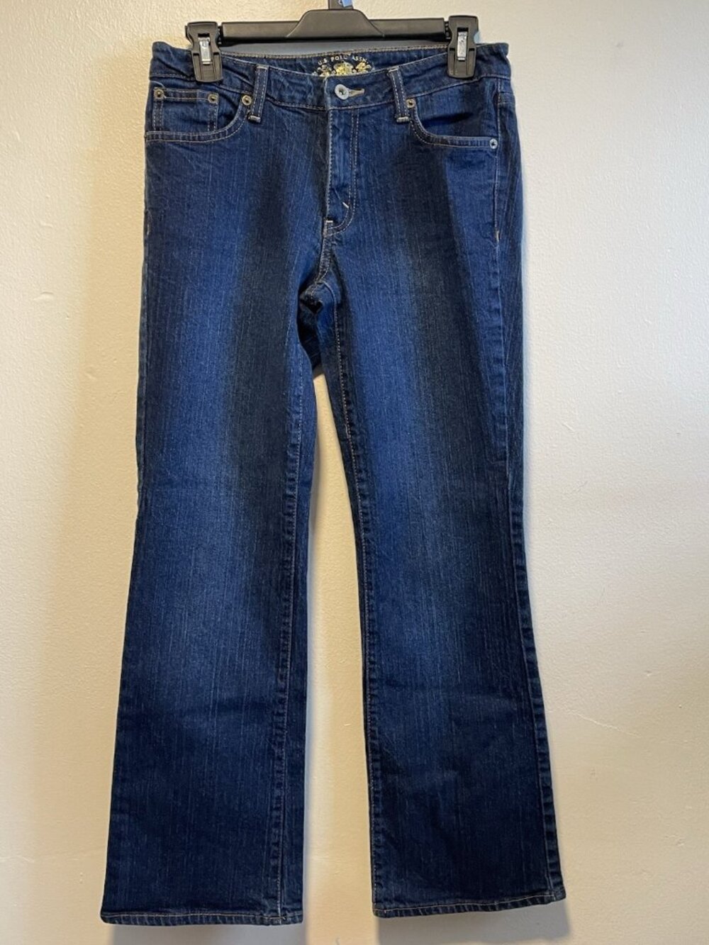 U.S. Polo Assn. Women's Bootcut Jeans Size 10 Dark Wash Stretch Denim 28x27.5